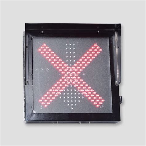 Red Cross Green Arrow Over Head Lane Signalssunburst Traffic