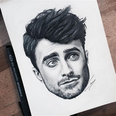 Sammy On Instagram “finally Finished My Drawing Of Daniel Radcliffe ⚡️” Daniel Radcliffe