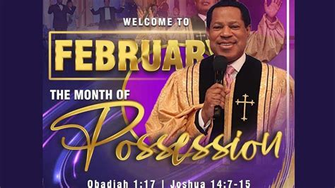 February The Month Of Possession Pastor Chris Oyakhilome Youtube