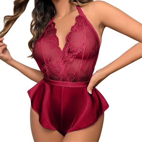 Adviicd Silk Lingerie For Women Women Snap Crotch Lingerie Lace