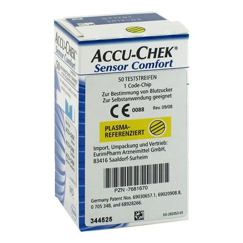 ACCU CHEK Sensor Comfort Plasma Teststreifen 50 Stück medpex