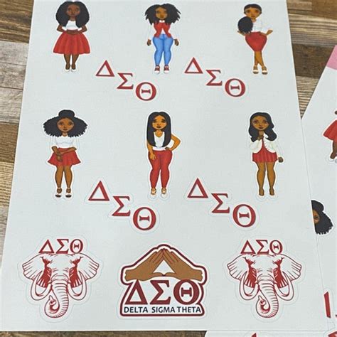 Delta Sigma Theta Decal Vinyl Window Bumper Sorority Greek Etsy