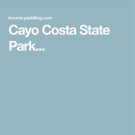 Cayo Costa State Park Artofit