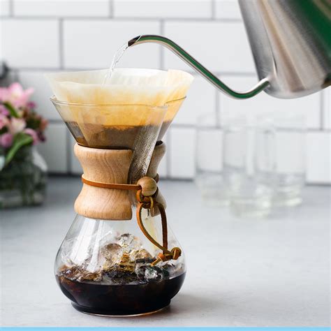 Chemex 6 Cup Coffeemaker With Wood Collar And Tie Carolina Coffee Company