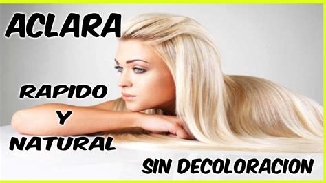 Productos Para Aclarar Tu Cabello Naturalmente