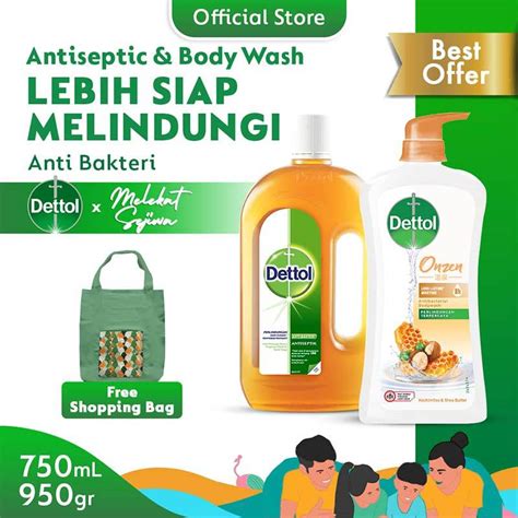 Jual Dettol Onzen Sabun Mandi Cair Honey Pump G Antiseptik