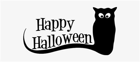 Happy Halloween Clipart Black And White Free Transparent Png Download