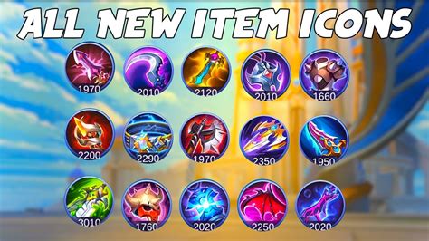 Mobile Legends All New Item Icons Youtube