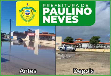 Prefeitura De Paulino Neves Atrav S Da Secretaria De Obras Realizou A