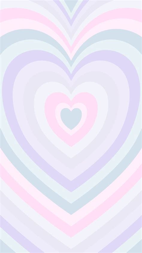 Phone wallpaper, background, lock screen. ' mixed pastel heart ' (4 ...