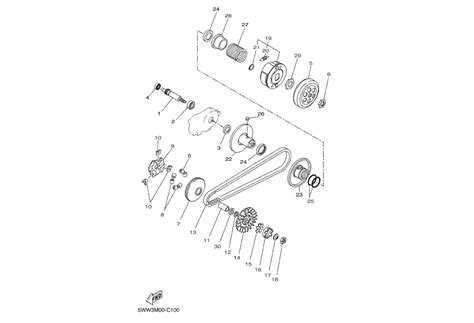 Embrayage MBK Booster Spirit Naked 2007 EasyParts fr Pièces et accessoires tous scooters et