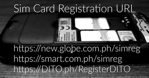 Philippines Sim Card Registration Basic Information Web Development