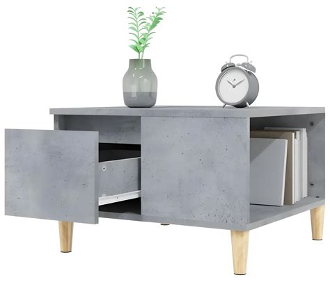 Table Basse Sonoma Gris X X Cm Bois D Ing Nierie