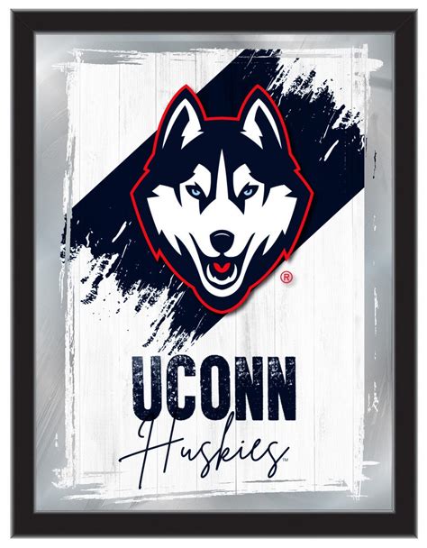 University of Connecticut Logo Wall Mirror 08 UCONN Huskies - Etsy