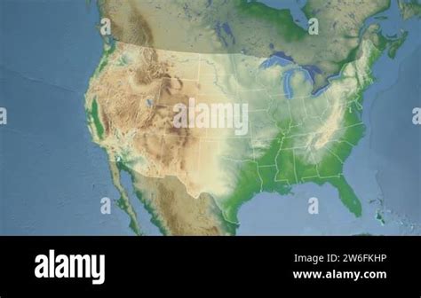 Physical Map Of Montana Stock Videos Footage Hd And K Video Clips