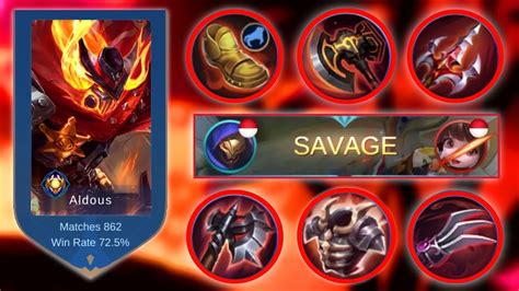 New Aldous Red Build Lifesteal Hack Ez Savage Aldous Best