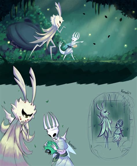 Hollow Knight Young Radiance And Pale King Au By Karen360 On Deviantart