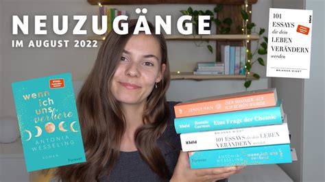 NEUE BÜCHER im August 2022 NEUZUGÄNGE YouTube