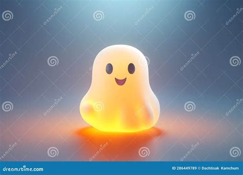 Cute Isometric Ghost In Halloween Concept 3d Art Scary Graphic Holiday Wallpaper Ai Generated