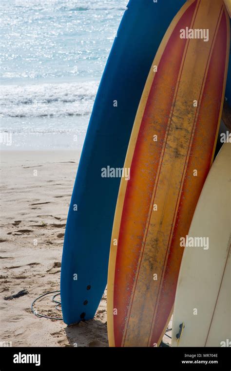 Row Of Blue Surfboards Hi Res Stock Photography And Images Alamy