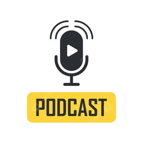 Flat Microphone Icon For Podcasts And Audio Interviews Vector Record