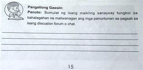 Solved Pa Answer Po Techu Hehe Pangatlong Gawain Panuto Sumulat Ng