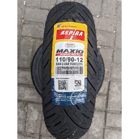 Jual Aspira Maxio Spr Tubeless Ban Luar Motor Scoopy Donat