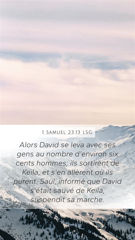 1 Samuel 23 13 LSG Mobile Phone Wallpaper Alors David Se Leva Avec