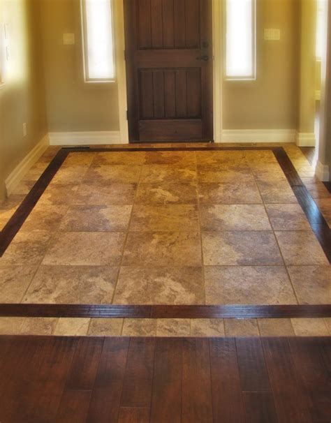 Image Result For Combination Wood And Tile Floors Entryway Flooring