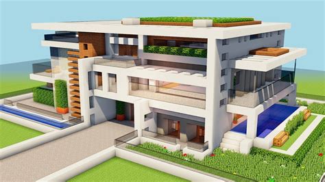*NEW* MINECRAFT: How To Build A Big Modern House -Tutorial [How To Make ...