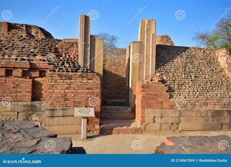 Ruined Monastery Of Sarnath In India It Was Built In Ad Stock