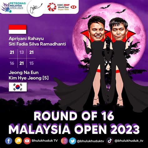 Bhulukhuduk TV On Twitter PETRONAS Malaysia Open 2023 Round Of 16