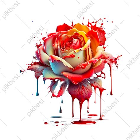 Watercolor Red Rose Illustration Png Images Psd Free Download Pikbest