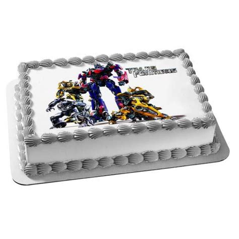 Transformers Optimus Prime Bumblebee Edible Decoration Birthday Cake