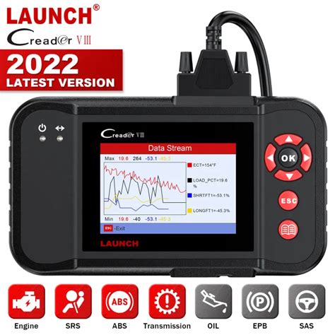 Launch X Creader Viii Obd Scanner Engine Abs Srs At Transmission