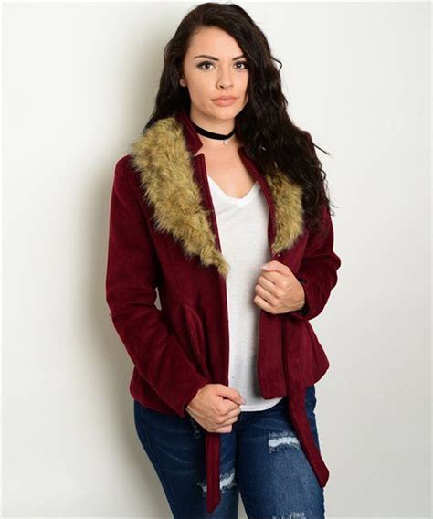 Burgundy Faux Fur Coat Plus Size Burgundy Faux Fur Burgundy Faux