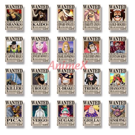 T Wanted Onepiece Poster Truy N Anime One Piece C S N Keo Mi Ng