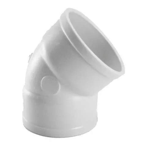 JOELHO 45 EM PVC PARA ESGOTO 40mm BRANCO