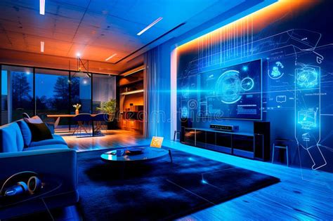 Modern Comfort Meets Technological Innovation Stock Illustration