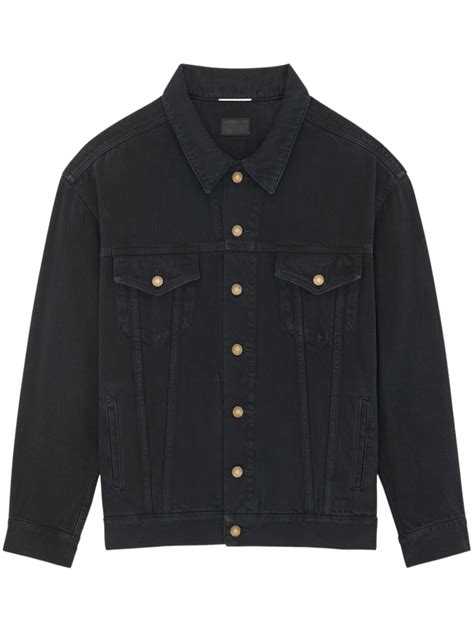 Saint Laurent Buttoned Denim Jacket Farfetch