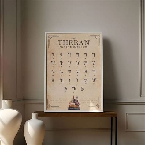 The Witchs Alphabet Theban Alphabet Grimoire Sheet Book Of Shadow