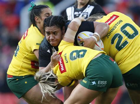 Rugby League-Australia women storm to third successive Rugby League ...