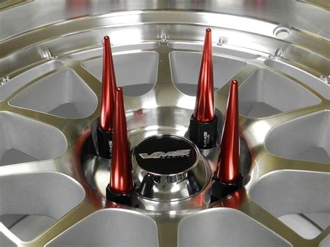 16 True Spike 112mm 12x125 Forged Steel Extended Spiked Lug Nuts Red Ebay