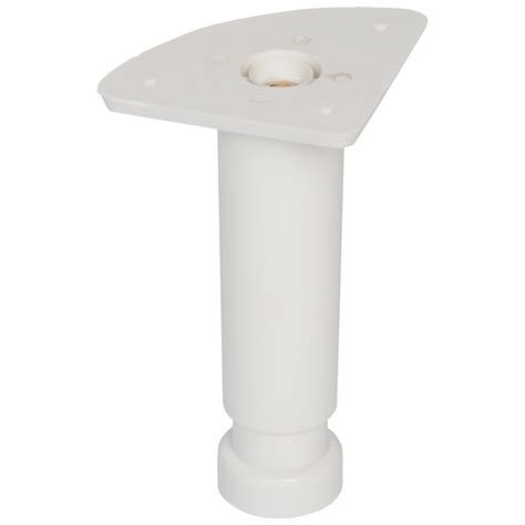 Pied de meuble Duraline réglable PVC 3 5x12 18cm blanc