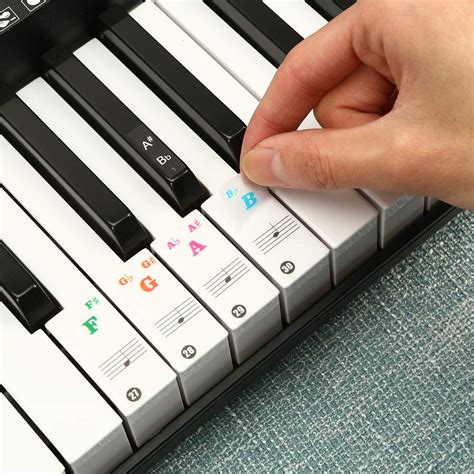 Buy Wakind Piano Keyboard Stickers for 37/49/54/61/88 Music Electronic ...