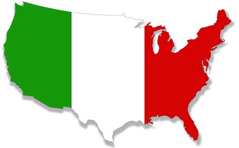 US-Italy flag map - Openclipart