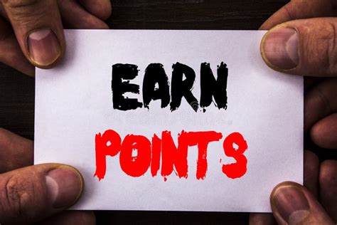 Conceptual Hand Writing Text Showing Earn Points Concept Meaning