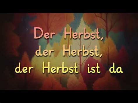 Der Herbst Ist Da Playback Mit Text Und Bildern Youtube