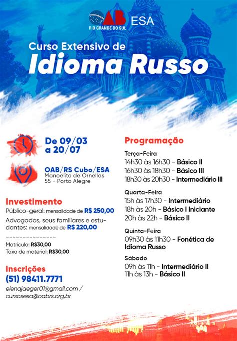 Oab Rs Curso Extensivo De Idioma Russo