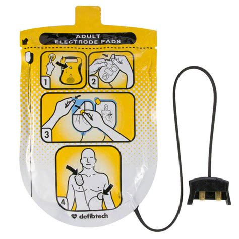 Defibtech Ddp Adult Electrode Pad Set For Lifeline And Lifeline